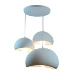 Φωτιστικό οροφής Bertow μέταλλο-ps λευκό Φ40x100εκ