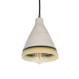 BEVIN Μοντέρνο Κρεμαστό Φωτιστικό Οροφής με Ντουί 1 x E27 AC 220-240V IP20 - Πολύχρωμο - Μ17 x Π17 x Υ21,5cm