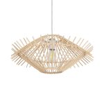 SASSO Boho Κρεμαστό Φωτιστικό Οροφής με Ντουί 1 x E27 AC 220-240V IP20 - Μπεζ - Μ50 x Π50 x Y23cm