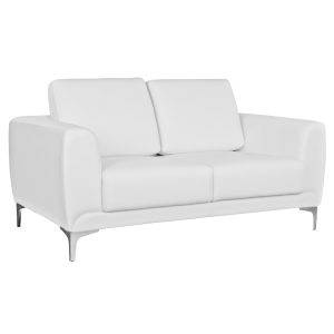 ΚΑΝΑΠΕΣ 2ΘΕΣΙΟΣ KENZIE ΜΕ ΛΕΥΚΟ PU 142x81x81 εκ.