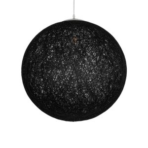 OCEANA Boho Κρεμαστό Φωτιστικό Οροφής με Ντουί 1 x E27 AC 220-240V IP20 - Μαύρο - Μ60 x Π60 x Υ60cm