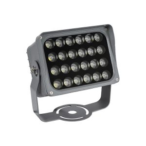 FLOODXENA Προβολέας Σποτ Wall Washer LED 24W 2760lm 10° AC 220-240V Αδιάβροχο IP65 Φυσικό Λευκό 4500K - Bridgelux SMD Chip - Γκρι Ανθρακί - Μ18 x Π13.5 x Υ18cm