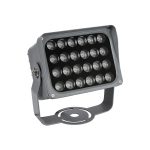 FLOODXENA Προβολέας Σποτ Wall Washer LED 24W 2040lm 10° AC 220-240V Αδιάβροχο IP65 Μπλε - Bridgelux SMD Chip - Γκρι Ανθρακί - Μ18 x Π12 x Υ18cm