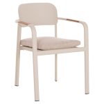 ΠΟΛΥΘΡΟΝΑ ΤΡΑΠΕΖΑΡΙΑΣ ELARA ΜΠΕΖ ΑΛΟΥΜΙΝΙΟ-OLEFIN–ΞΥΛΟ TEAK