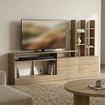 Σύνθετο σαλονιού Seruno sonoma 170x25x100εκ