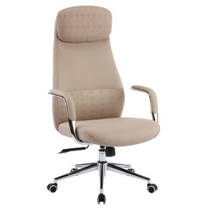 ΚΑΡΕΚΛΑ ΓΡΑΦΕΙΟΥ SONTY ΜΠΕΖ PU ΔΕΡΜΑ--ΒΑΣΗ ΧΡΩΜΙΟΥ 64x68x125Υεκ