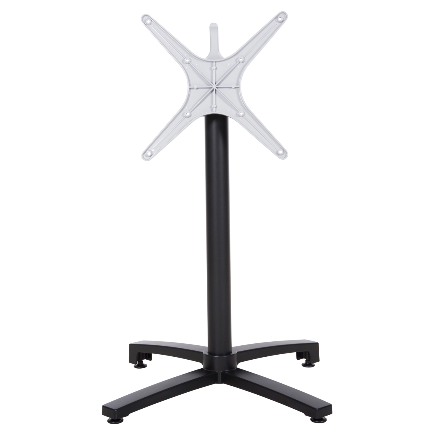 ΒΑΣΗ ΑΛΟΥΜΙΝΙΟΥ ΠΤΥΣΣΟΜΕΝΗ ΜΑΥΡΟ ΜΑΤ 69Χ69Χ73Υεκ. ΜΕ ΣΤΑΥΡΟ 48Χ48εκ.