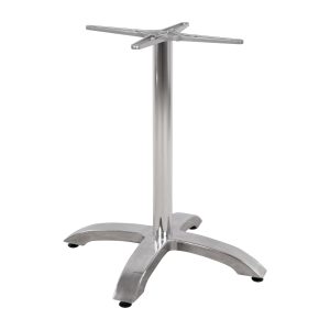 ΒΑΣΗ ΑΛΟΥΜΙΝΙΟΥ ΧΡΩΜΙΟΥ 66Χ66Χ72Υεκ. ΜΕ ΣΤΑΥΡΟ 48Χ48εκ.