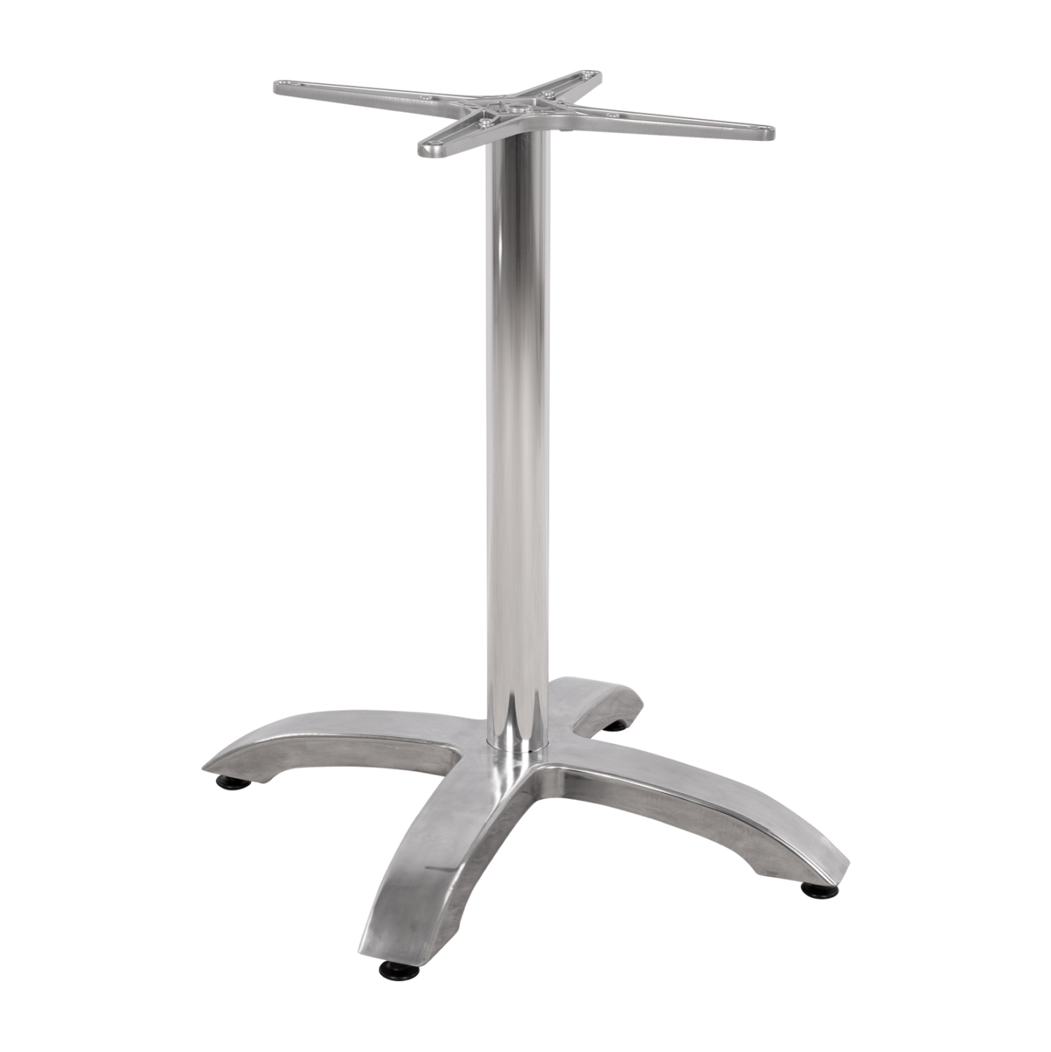 ΒΑΣΗ ΑΛΟΥΜΙΝΙΟΥ ΧΡΩΜΙΟΥ 66Χ66Χ72Υεκ. ΜΕ ΣΤΑΥΡΟ 48Χ48εκ.