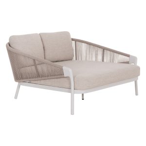 DAYBED ΣΕΙΡΑ XANTION ΛΕΥΚΟ ΑΛΟΥΜΙΝΙΟ--ΣΧΟΙΝΙ--OLEFIN 157x147x88Υεκ