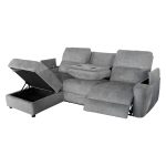 ΚΑΝΑΠΕΣ ΑΡΙΣΤΕΡΗ ΓΩΝΙΑ SYNTHIA ΑΝΑΚΛΙΣΗ & ΑΠΟΘ.ΧΩΡΟΣ--ΓΚΡΙ 246x159x97Υεκ