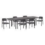 ΣΕΤ ΤΡΑΠΕΖΑΡΙΑΣ ΕΞ.ΧΩΡΟΥ 6 ΘΕΣΕΩΝ ELARA ΓΚΡΙ ΑΛΟΥΜΙΝΙΟ-ΕΠΕΚΤΕΙΝΟΜΕΝΟ ΤΡΑΠΕΖΙ