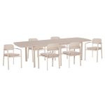 ΣΕΤ ΤΡΑΠΕΖΑΡΙΑΣ ΕΞ.ΧΩΡΟΥ 6 ΘΕΣΕΩΝ ELARA ΜΠΕΖ ΑΛΟΥΜΙΝΙΟ-ΕΠΕΚΤΕΙΝΟΜΕΝΟ ΤΡΑΠΕΖΙ