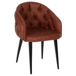 ΠΟΛΥΘΡΟΝΑ LORETTA ΜΕ ΤΑΜΠΑ ΤΕΧΝΟΔΕΡΜΑ & ΞΥΛΙΝΑ ΜΑΥΡΑ ΠΟΔΙΑ