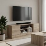 Έπιπλο τηλεόρασης Sasa sonoma 120x35x41,5εκ