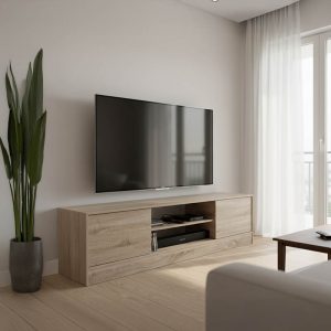 Έπιπλο τηλεόρασης Sasa σε sonoma 150x35x41.5εκ