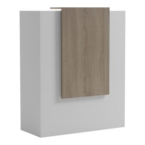 Γραφείο reception Zowel με led λευκό - sonoma 90x40x110εκ