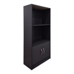 Βιβλιοθήκη Tekaro ανθρακί 60x30x120εκ