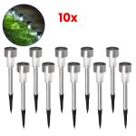 ΣΕΤ 10 Τεμαχίων Αυτόνομα Ηλιακά Φωτιστικά LED Κήπου IP65 Τιμή Σετ 10 τεμ.