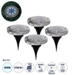 ΣΕΤ 4 Τεμαχίων Αυτόνομα Ηλιακά Φωτιστικά LED με Αισθητήρα
