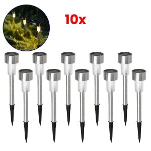 -10 ΣΕΤ 10 Τεμαχίων Αυτόνομα Ηλιακά Φωτιστικά LED Κήπου