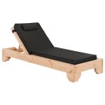 ΞΑΠΛΩΣΤΡΑ ΜΕ ΜΑΞΙΛΑΡΙ ΚΟΡΙΝΟΣ .05T ΞΥΛΟ ΠΕΥΚΟΥ--TEXTILENE ΣΕ ΜΑΥΡΟ 79x204x77Υεκ