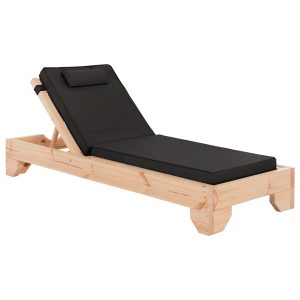 ΞΑΠΛΩΣΤΡΑ ΜΕ ΜΑΞΙΛΑΡΙ ΚΟΡΙΝΟΣ .05T ΞΥΛΟ ΠΕΥΚΟΥ--TEXTILENE ΣΕ ΜΑΥΡΟ 79x204x77Υεκ