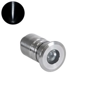 UNDERWATERDANI Υποβρύχιο Χωνευτό Σποτ για Σιντριβάνια/Πισίνες LED 1W 100lm 5° DC 24V Αδιάβροχο IP68 Ψυχρό Λευκό 6000K Dimmable - Bridgelux SMD Chip - Ανοξείδωτο Ατσάλι SS304 - Μ3 x Π3 x Υ5cm / Q2.5cm