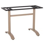 ΒΑΣΗ ΤΡΑΠΕΖΙΟΥ ΑΛΟΥΜΙΝΙΟΥ ΔΙΣΤΗΛΗ CAPPUCINO ΜΕ ΡΕΓΟΥΛΑΤΟΡΟΥΣ 100Χ60Χ73Υεκ.