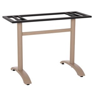 ΒΑΣΗ ΤΡΑΠΕΖΙΟΥ ΑΛΟΥΜΙΝΙΟΥ ΔΙΣΤΗΛΗ CAPPUCINO ΜΕ ΡΕΓΟΥΛΑΤΟΡΟΥΣ 100Χ60Χ73Υεκ.