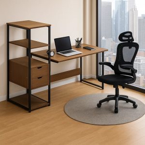Φοιτητικό πακέτο γραφείου Seryn 107x40x110εκ