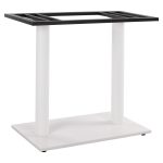 ΒΑΣΗ ΜΕΤΑΛΛΙΚΗ ΔΙΠΛΗ ΛΕΥΚΗ ΜΑΤ 80x40 - Με Ρεγουλάτορες