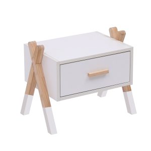 ΚΟΜΟΔΙΝΟ ΠΑΙΔΙΚΟ PASCHAL ΛΕΥΚΗ ΜΕΛΑΜΙΝΗ-ΠΕΥΚΟ ΣΕ ΦΥΣΙΚΟ 46x30x38Υεκ