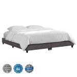 ΥΠΟΣΤΡΩΜΑ/ΚΡΕΒΑΤΙ KING-SIZE SIGGY ΓΚΡΙ ΥΦΑΣΜΑ 180x200x26Υεκ