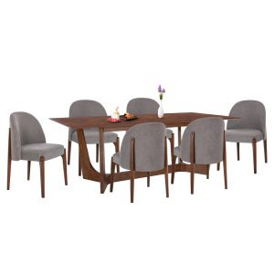 ΣΕΤ τραπεζαρίας 7τμχ Rimer 220x100x75εκ