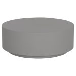 ΤΡΑΠΕΖΙ ΜΕΣΗΣ ΣΤΡΟΓΓΥΛΟ KYOKO ΓΚΡΙ FIBER CEMENT Φ90x34Υεκ