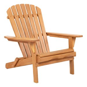 ΠΟΛΥΘΡΟΝΑ Lounge Πτυσσόμενη Skall Ξύλο Teak Φυσικό 70x89x95Υ