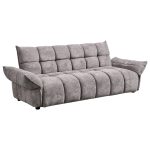 ΚΑΝΑΠΕΣ ΚΡΕΒΑΤΙ MELU ΓΚΡΙ ΥΦΑΣΜΑ--ΚΑΘΙΣΜΑ POCKET SPRINGS 240-250x90x85Υεκ.