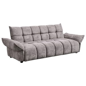 ΚΑΝΑΠΕΣ ΚΡΕΒΑΤΙ MELU ΓΚΡΙ ΥΦΑΣΜΑ--ΚΑΘΙΣΜΑ POCKET SPRINGS 240-250x90x85Υεκ.