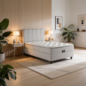 Κρεβάτι μονό Lunda με αποθηκευτικό χώρο ανθρακί βελούδο 90x200εκ