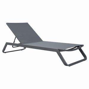 ΞΑΠΛΩΣΤΡΑ ΑΛΟΥΜΙΝΙΟΥ MARIMAR ΣΚΕΛΕΤΟΣ & NE ΓΚΡΙ 218x67x31cm