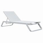 Ξάπλωστρα Αλουμινίου Marimar Λευκή - Σκελετός & Textilene