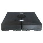 Βάση Ομπρέλας Πολυαιθυλένιου Μαύρη - Σταθερή Μαύρη Βάση 98x98x18 cm