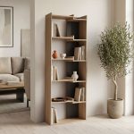 Βιβλιοθήκη Corpus sonoma - ανθρακί 61x22x162εκ