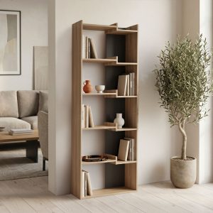 Βιβλιοθήκη Corpus sonoma - ανθρακί 61x22x162εκ