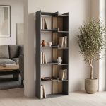 Βιβλιοθήκη Corpus ανθρακί-sonoma 61x22x162εκ