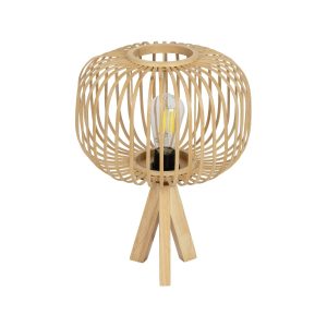 CHORD Boho Επιτραπέζιο Φωτιστικό Πορτατίφ με Ντουί 1 x E27 AC 220-240V IP20 - Μπεζ - Μ31 x Π31 x Υ43cm