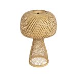 SELVA Boho Επιτραπέζιο Φωτιστικό Πορτατίφ με Ντουί 1 x E27 AC 220-240V IP20 - Μπεζ - Μ30 x Π30 x Υ45cm