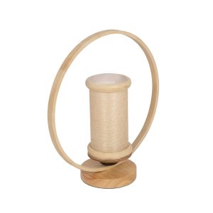 TULUMKO Boho Επιτραπέζιο Φωτιστικό Πορτατίφ με Ντουί 1 x E27 AC 220-240V IP20 - Μπεζ - Μ30 x Π12 x Υ32cm