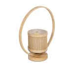 TULUMKO Boho Επιτραπέζιο Φωτιστικό Πορτατίφ με Ντουί 1 x E27 AC 220-240V IP20 - Μπεζ - Μ30 x Π12 x Υ32cm